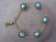 Vintage 1960s Green Gold Tone Marble Effect Bracelet