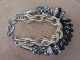 Silver Tone Sequin Loop Bead Link Bracelet