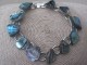 Vintage Abalone Bracelet and Earring Set