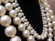 Vintage 1980s Long Faux Pearl Four Strand Necklace
