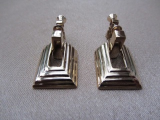 Vintage 1960s  NAPIER Screw Back Earrings in Gold Tone